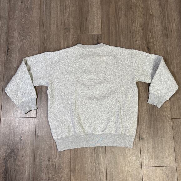 J.Crew Heritage Fleece Oversized Crewneck Sweatshirt SZ 2XS Heather Gray Stretch - Picture 5 of 8